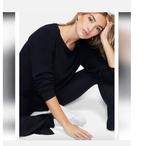 Wildfox Black Baggy Beach Jumper Crewneck Sweatshirt Size Small